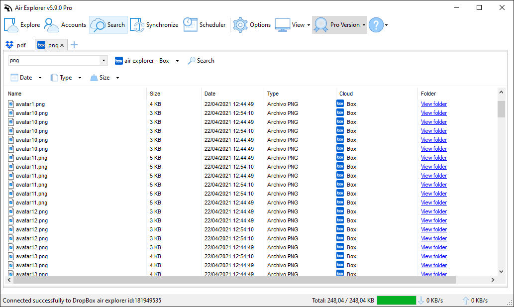 Air Explorer 多標籤搜尋